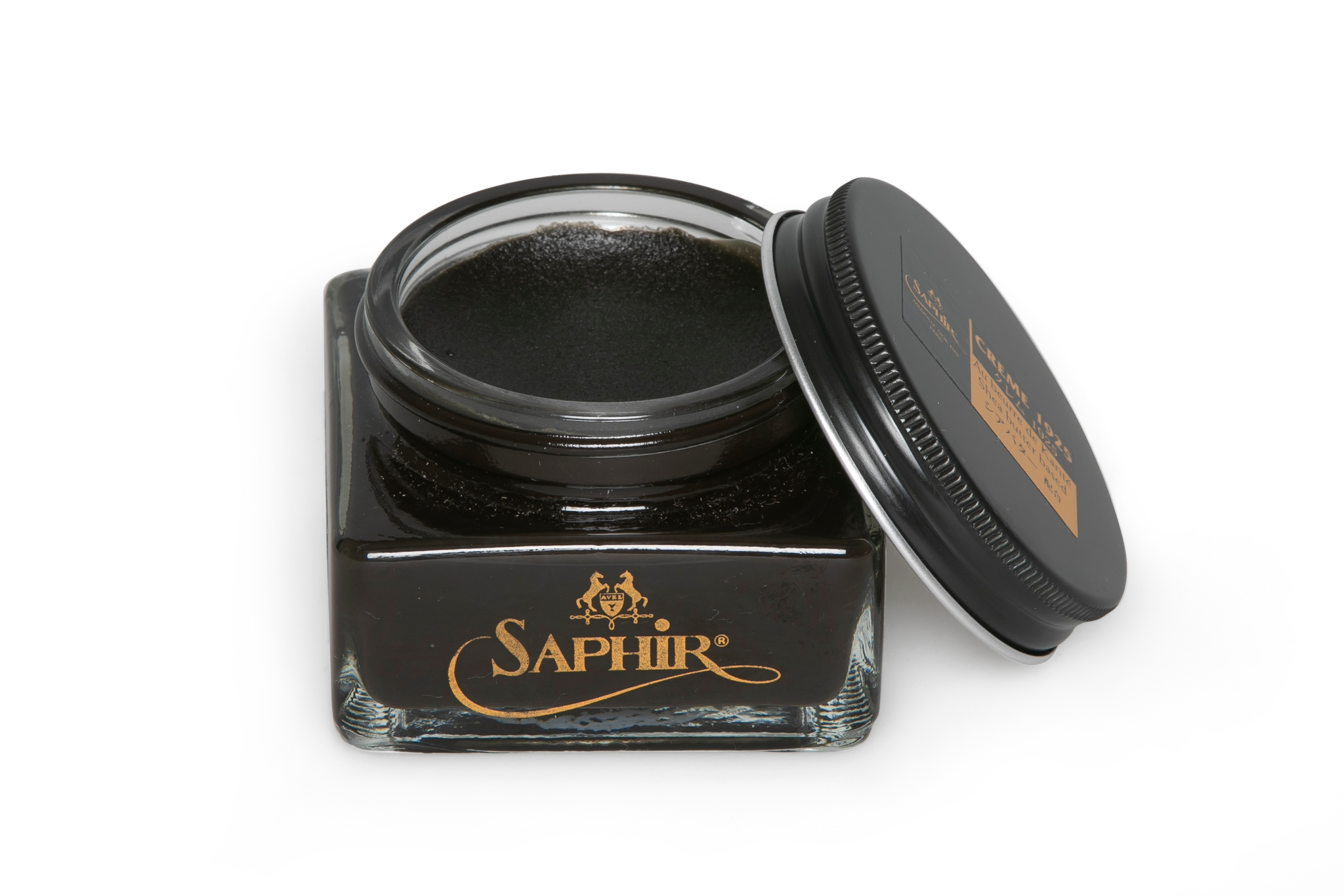Saphir Pommadier cream in Havana Tobacco colour for premium shoe care