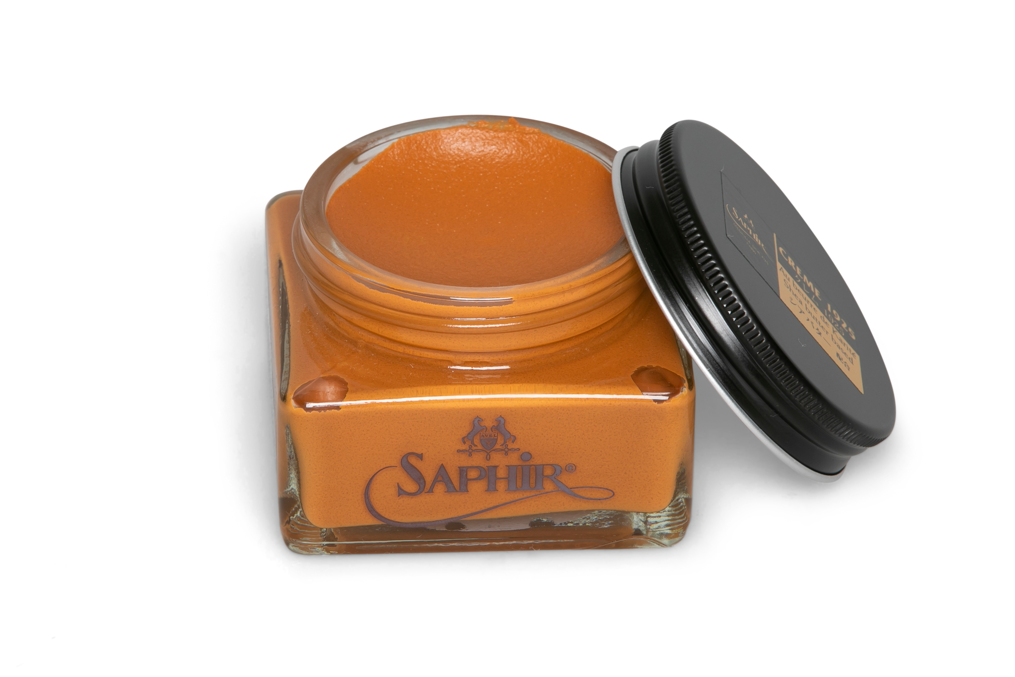 Saphir Pommadier cream in Light Brown colour for premium shoe care