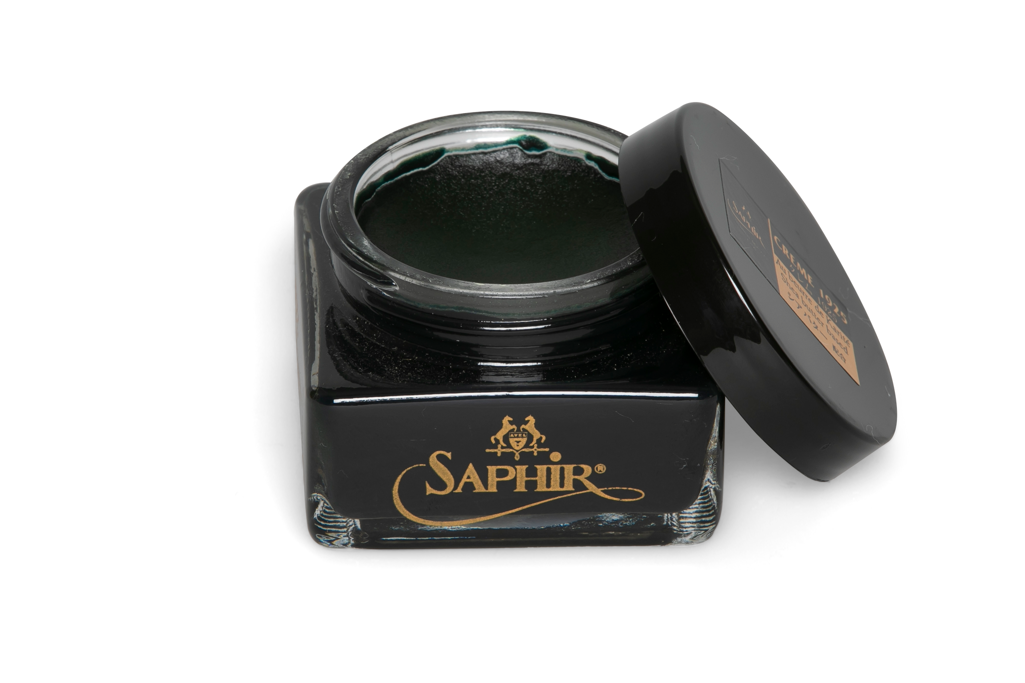 Saphir Pommadier cream in Navy Blue colour for premium shoe care