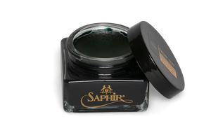 Saphir Pommadier cream in Navy Blue colour for premium shoe care