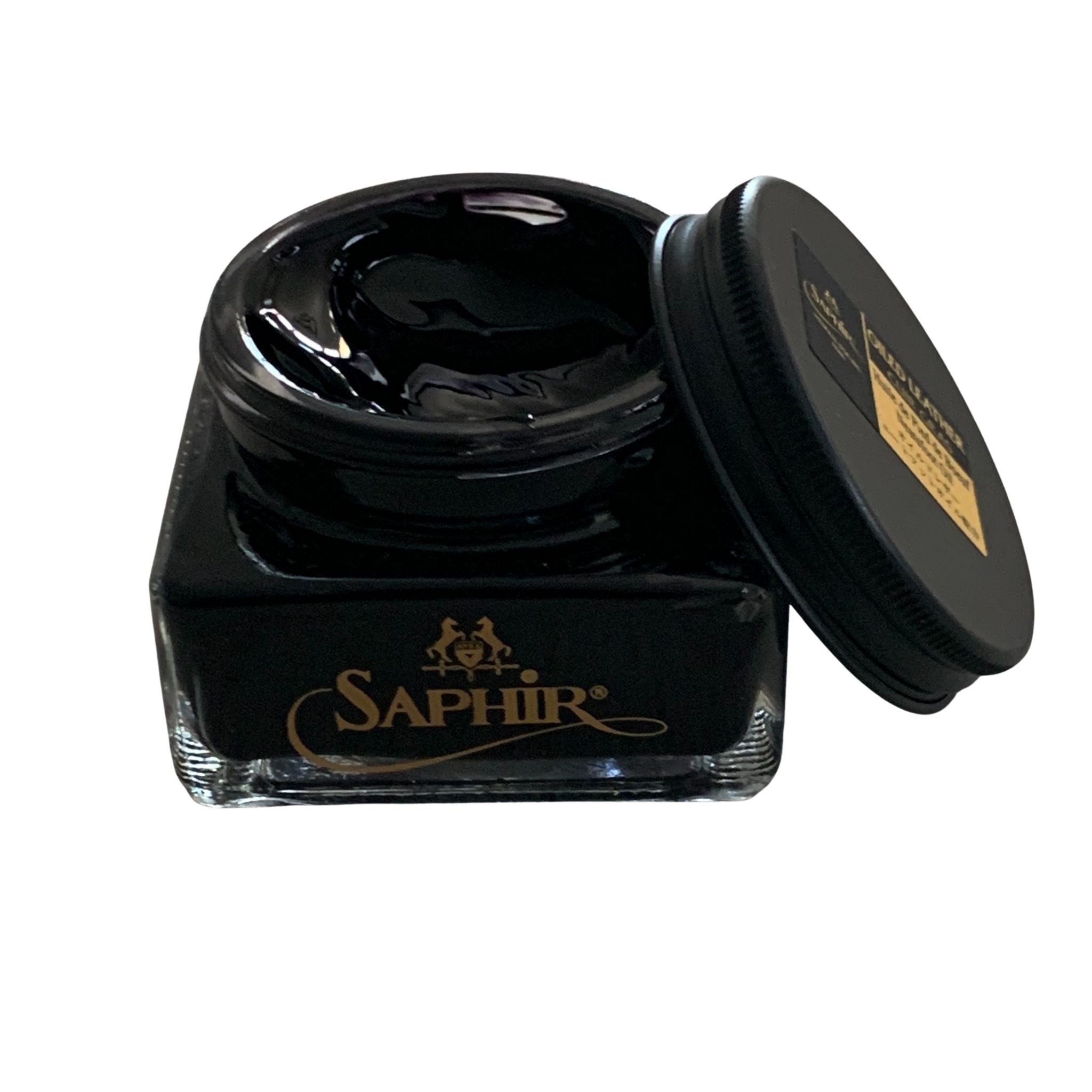 Saphir Oiled Leather Cream Black