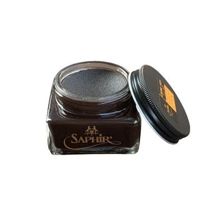Saphir Pommadier cream in Parisian Brown colour for premium shoe care
