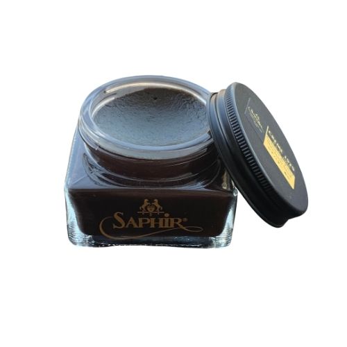 Saphir Pommadier cream in Havana Tobacco colour for premium shoe care