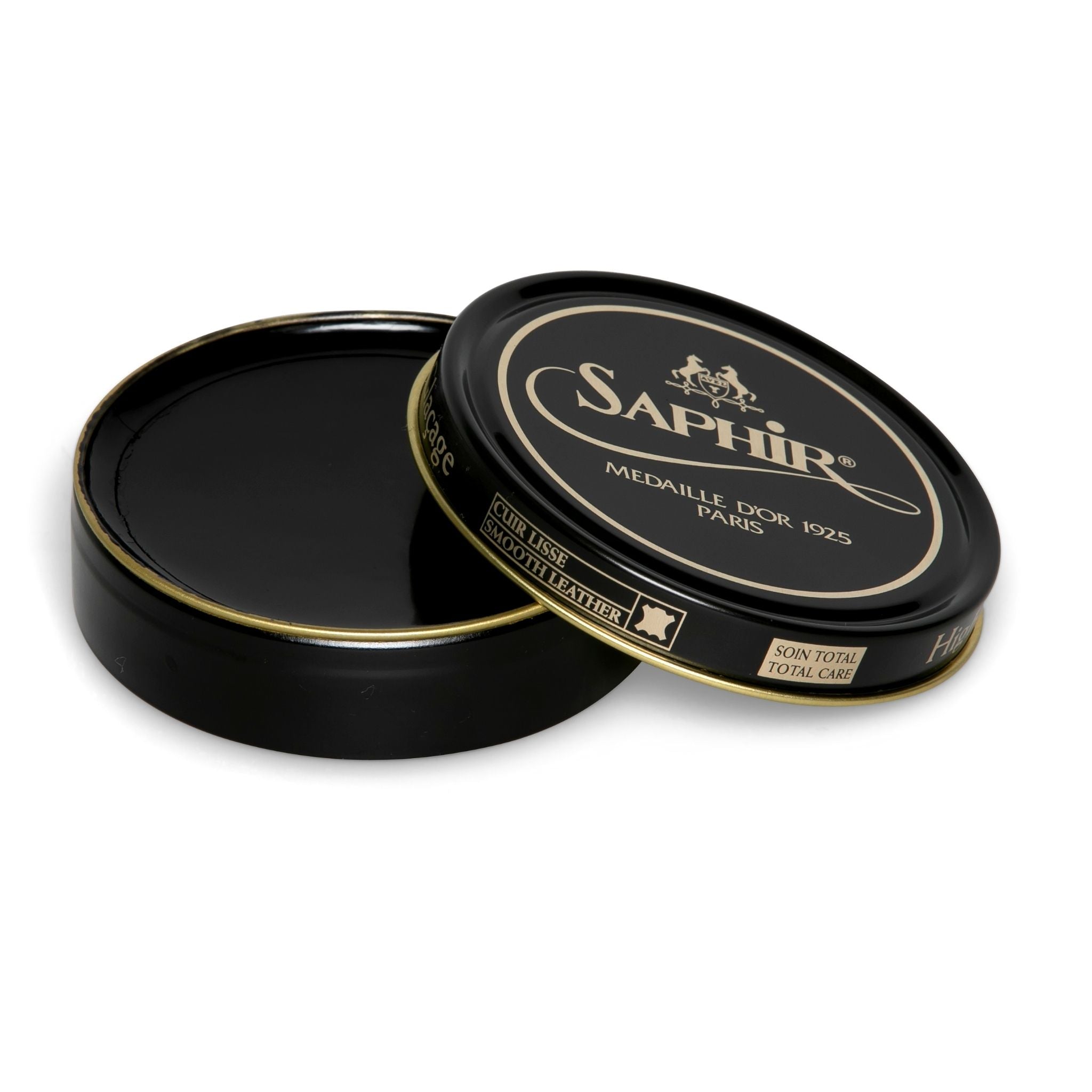 Saphir Pate de Luxe Wax Shoe Polish (50ml) in black colour is the perfect solution to achieve the ultimate shine
