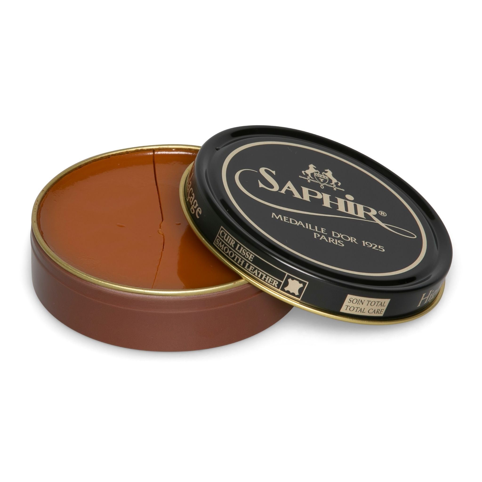 Saphir Pate de Luxe Wax Shoe Polish (100ml) in light brown colour is the perfect solution to achieve the ultimate shine