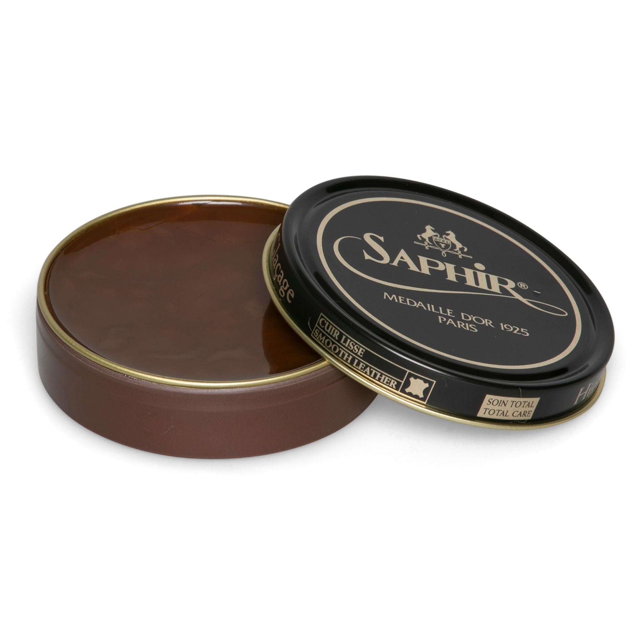 Saphir Pate de Luxe Wax Shoe Polish (100ml) in medium brown colour is the perfect solution to achieve the ultimate shine